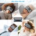 Sleep Eye Mask with Bluetooth Headphones - Bluetooth 5.0 Sleeping Headphones for Men Women Travel Yoga Nap Ultra Thin Stereo Speakers for Side Sleepers Ideal Christmas Stocking Stuffers Gifts